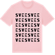 Pink Cotton t-shirt med Svee ordlek t-shirt