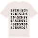 Vintage White t-shirt med Svegåsen ordlek t-shirt
