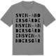 Mid Heather Gray t-shirt med Sven-Andersgården ordlek t-shirt