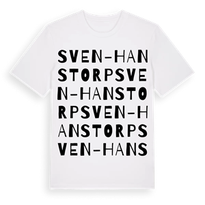 Sven-Hanstorp ordlek t-shirt – ekologisk bomull t-shirt från Pinshirt