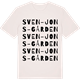 Vintage White t-shirt med Sven-Jons-gården ordlek t-shirt