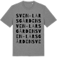 Mid Heather Gray t-shirt med Sven-Larsgården ordlek t-shirt