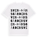 Sven-Månsgården ordlek t-shirt