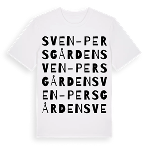 Sven-Persgården ordlek t-shirt – ekologisk bomull t-shirt från Pinshirt