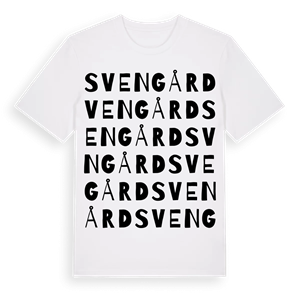Svengård ordlek t-shirt – ekologisk bomull t-shirt från Pinshirt