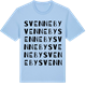 Blue Soul t-shirt med Svenneby ordlek t-shirt