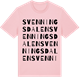 Pink Cotton t-shirt med Svenningsdalen ordlek t-shirt