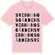 Pink Cotton t-shirt med Svenningsgården ordlek t-shirt