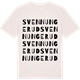 Vintage White t-shirt med Svennungerud ordlek t-shirt