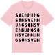 Pink Cotton t-shirt med Svennungsön ordlek t-shirt