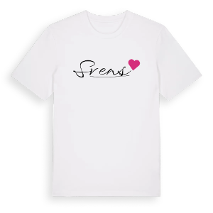 Svens hjärta t-shirt – ekologisk bomull t-shirt från Pinshirt