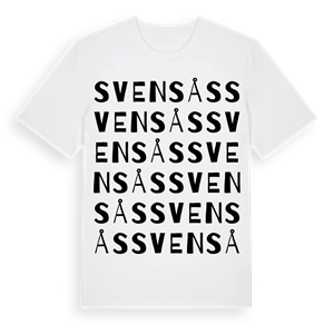 Svensås ordlek t-shirt – ekologisk bomull t-shirt från Pinshirt
