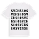 White t-shirt med Svensbo ordlek t-shirt