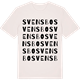 Vintage White t-shirt med Svensbo ordlek t-shirt
