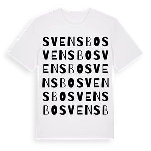 Svensbo ordlek t-shirt – ekologisk bomull t-shirt från Pinshirt