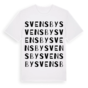 Svensby ordlek t-shirt – ekologisk bomull t-shirt från Pinshirt