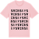 Pink Cotton t-shirt med Svensby ordlek t-shirt