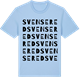 Blue Soul t-shirt med Svensered ordlek t-shirt