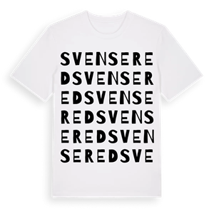Svensered ordlek t-shirt – ekologisk bomull t-shirt från Pinshirt