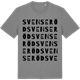 Mid Heather Gray t-shirt med Svenseröd ordlek t-shirt
