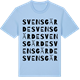 Blue Soul t-shirt med Svensgärde ordlek t-shirt