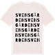 Vintage White t-shirt med Svensgården ordlek t-shirt