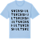 Blue Soul t-shirt med Svenshult ordlek t-shirt