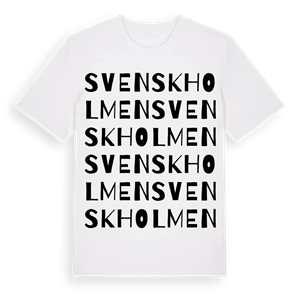 Svenskholmen ordlek t-shirt – ekologisk bomull t-shirt från Pinshirt