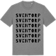 Mid Heather Gray t-shirt med Sventorp ordlek t-shirt