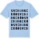 Blue Soul t-shirt med Svenungeröd ordlek t-shirt