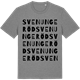 Mid Heather Gray t-shirt med Svenungeröd ordlek t-shirt