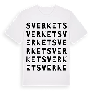 Sverket ordlek t-shirt – ekologisk bomull t-shirt från Pinshirt