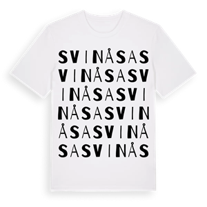 Svinåsa ordlek t-shirt – ekologisk bomull t-shirt från Pinshirt