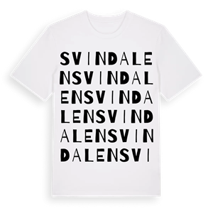 Svindalen ordlek t-shirt – ekologisk bomull t-shirt från Pinshirt