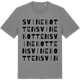 Mid Heather Gray t-shirt med Svinebotten ordlek t-shirt