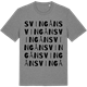 Mid Heather Gray t-shirt med Svingån ordlek t-shirt