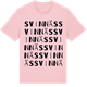 Pink Cotton t-shirt med Svinnäs ordlek t-shirt