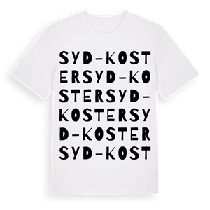 Syd-Koster ordlek t-shirt – ekologisk bomull t-shirt från Pinshirt