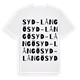 Syd-Långö ordlek t-shirt