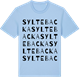 Blue Soul t-shirt med Syltebacka ordlek t-shirt