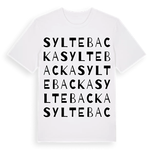 Syltebacka ordlek t-shirt – ekologisk bomull t-shirt från Pinshirt