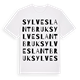 Sylves lantbruk ordlek t-shirt