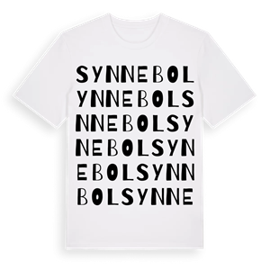 Synnebol ordlek t-shirt – ekologisk bomull t-shirt från Pinshirt