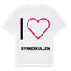 White t-shirt med Jag älskar Synnerkullen t-shirt stort tryck
