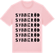 Pink Cotton t-shirt med Synneröd ordlek t-shirt