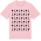Pink Cotton t-shirt med Tå ordlek t-shirt