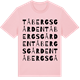Pink Cotton t-shirt med Tåbergsgården ordlek t-shirt