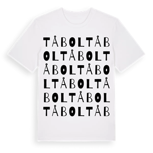 Tåbol ordlek t-shirt – ekologisk bomull t-shirt från Pinshirt