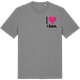 Mid Heather Gray t-shirt med Jag älskar Tåbol t-shirt litet tryck