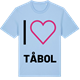 Blue Soul t-shirt med Jag älskar Tåbol t-shirt stort tryck